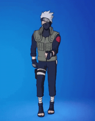 A Cartoon Character With A Mask On His Face Is Waving His Hand . GIF