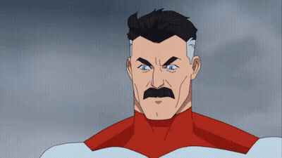 A Cartoon Character With A Mustache And A Red And White Suit GIF