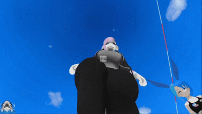 A Cartoon Character With A Paw That Says ' Ec ' On It GIF