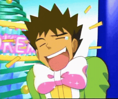 A Cartoon Character With A Pink Bow Tie Is Laughing In Front Of A Sign That Says Rea GIF