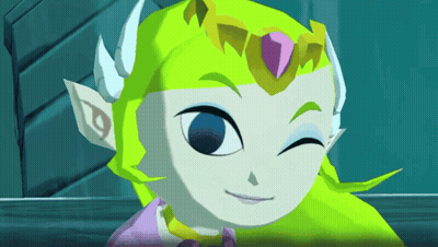 A Cartoon Character With A Pink Heart On Her Head GIF