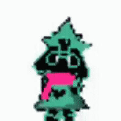A Cartoon Character With A Pink Scarf Around His Neck Is Standing On A Stick . GIF