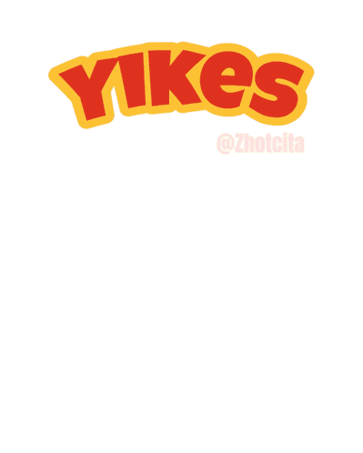 A Cartoon Character With A Ponytail And A Headband That Says ' Yikes ' On It GIF