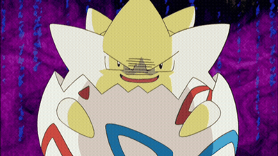 A Cartoon Character With A Purple Background And A Yellow Head GIF