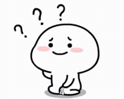 A Cartoon Character With A Question Mark Around His Head And A Number Four On His Foot . GIF
