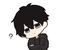 A Cartoon Character With A Question Mark On His Head . Sticker