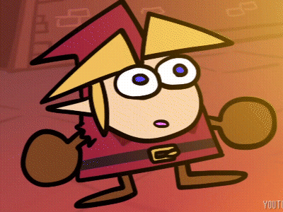 A Cartoon Character With A Red Hat And A Belt Has The Word Youtube On The Bottom GIF