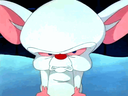 A Cartoon Character With A Red Nose And A White Head GIF