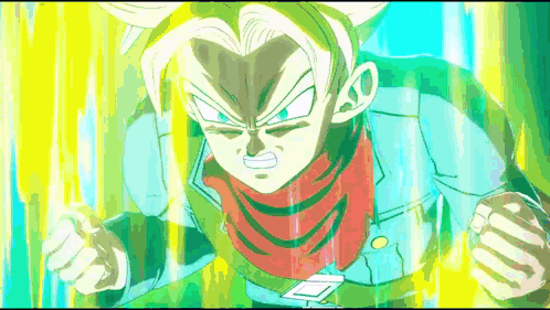 A Cartoon Character With A Red Scarf Around His Neck Is Flying Through The Air With A Yellow Background . GIF