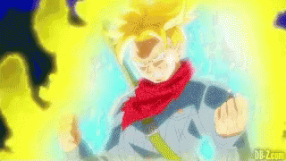 A Cartoon Character With A Red Scarf Around His Neck Is Standing In Front Of A Yellow Background . GIF