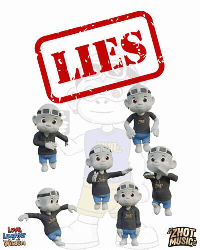 A Cartoon Character With A Red Stamp That Says Lies On It GIF