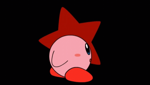 A Cartoon Character With A Red Star Behind It GIF
