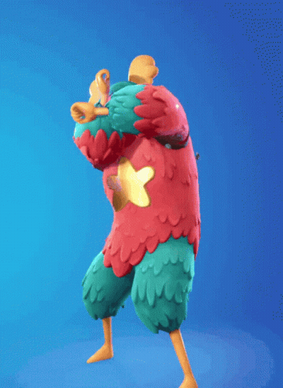 A Cartoon Character With A Red Sweater With A Gold Star On It GIF
