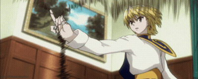 A Cartoon Character With A Ring On His Finger Is Pointing At Something GIF