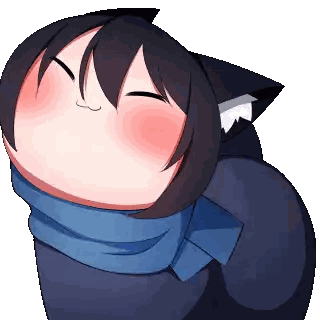 A Cartoon Character With A Scarf Around Their Neck Sticker