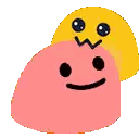 A Cartoon Character With A Smiley Face And A Hat On His Head . Sticker