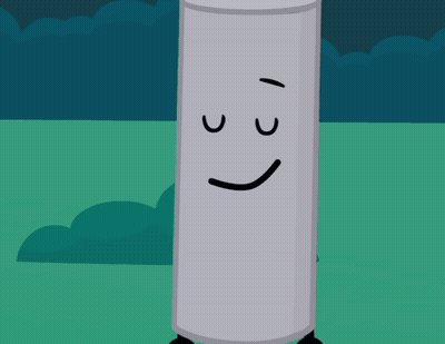 A Cartoon Character With A Smiley Face On It 'S Face GIF