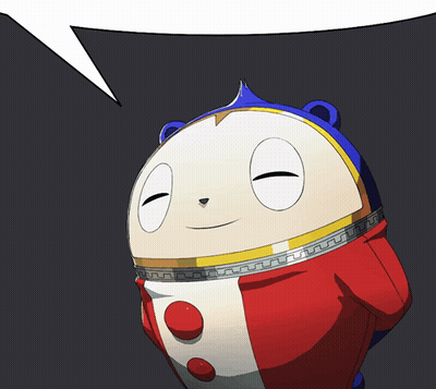 A Cartoon Character With A Speech Bubble Above Him GIF