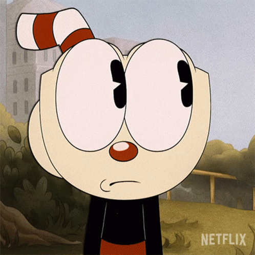 A Cartoon Character With A Striped Hat And A Red Nose Is On Netflix GIF