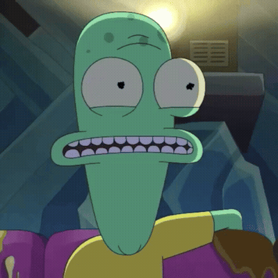 A Cartoon Character With A Surprised Look On His Face Is Sitting On A Couch GIF