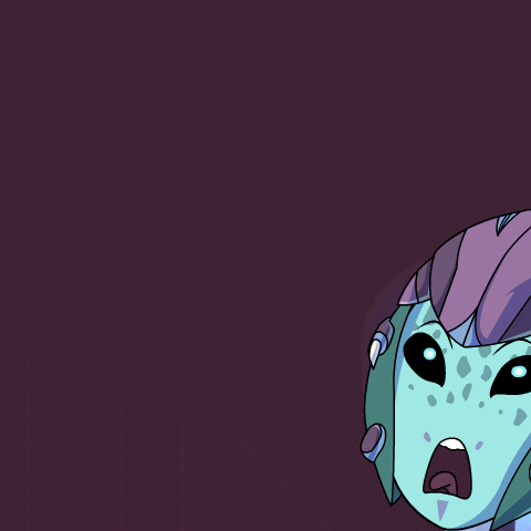 A Cartoon Character With A Surprised Look On Its Face GIF