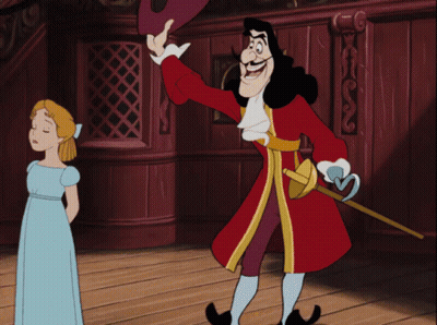 A Cartoon Character With A Sword And A Hat Is Standing Next To A Little Girl GIF