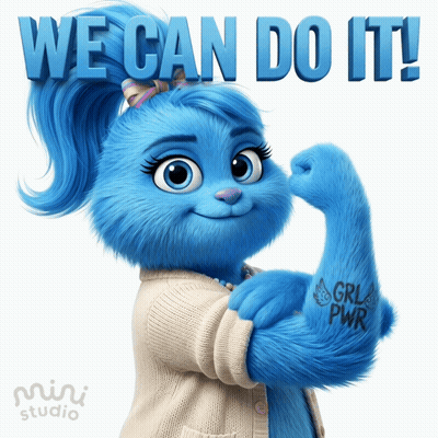 A Cartoon Character With A Tattoo On Her Arm That Says Girl Pwr GIF