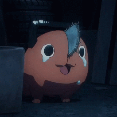 A Cartoon Character With A Tear Coming Out Of It 'S Eye GIF