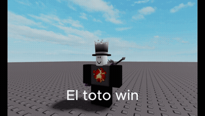 A Cartoon Character With A Top Hat And The Words El Toto Win Below Him GIF
