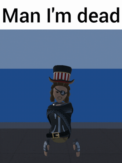 A Cartoon Character With A Top Hat And The Words Man I 'M Dead GIF