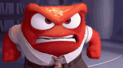 A Cartoon Character With A Very Angry Face GIF