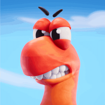 A Cartoon Character With A Very Angry Look On Its Face GIF