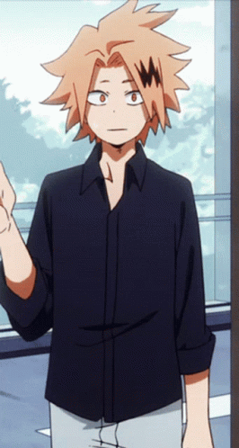 A Cartoon Character With A W On His Forehead Stands In Front Of A Window GIF