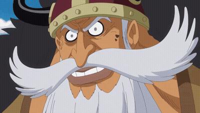 A Cartoon Character With A White Beard And A Red Hat GIF