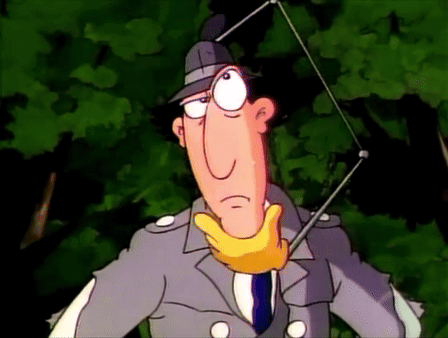 A Cartoon Character With A Yellow Glove Around His Neck Is Wearing A Hat And Tie GIF
