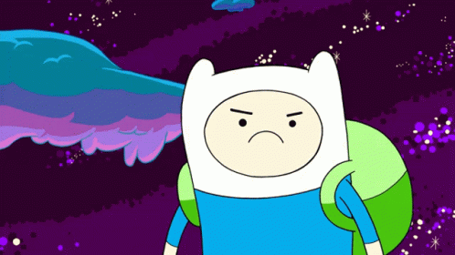 Angry Cartoon Character With Backpack GIF