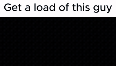 A Cartoon Character With Antlers And The Words Get A Load Of This Guy On The Bottom GIF