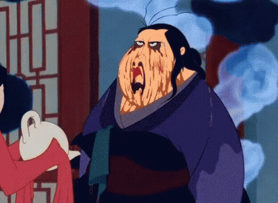 A Cartoon Character With Blood Coming Out Of His Eyes And Mouth GIF