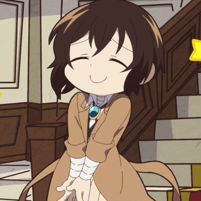 A Cartoon Character With Brown Hair And A Blue Pendant GIF