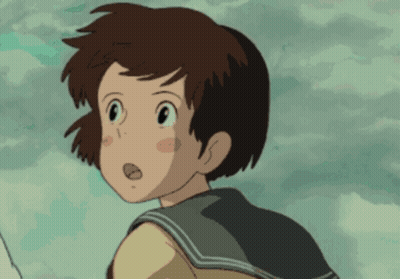 A Cartoon Character With Brown Hair And A Yellow Shirt GIF