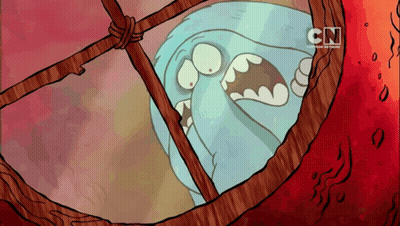 A Cartoon Character With Cn Written On The Bottom Of The Screen GIF