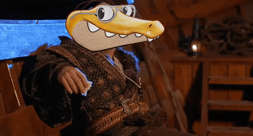 A Cartoon Character With Glasses And A Crocodile Mask Says That Would Be Inconceivable GIF