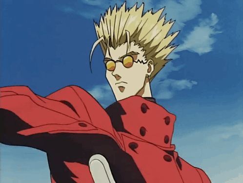 A Cartoon Character With Glasses And A Red Coat GIF