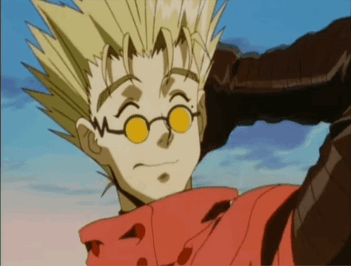 A Cartoon Character With Glasses And A Red Scarf GIF