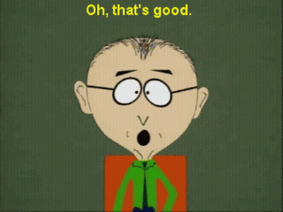 A Cartoon Character With Glasses And A Surprised Look On His Face Says Oh That 'S Good GIF