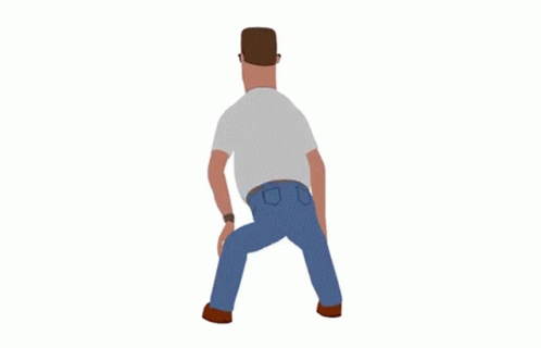 A Cartoon Character With Glasses And A Very Large Head GIF
