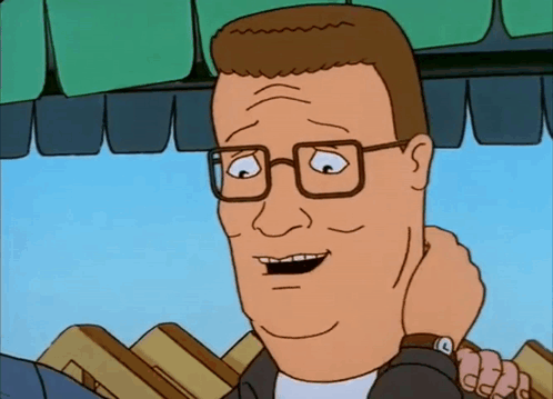 A Cartoon Character With Glasses And A Wrist Watch GIF