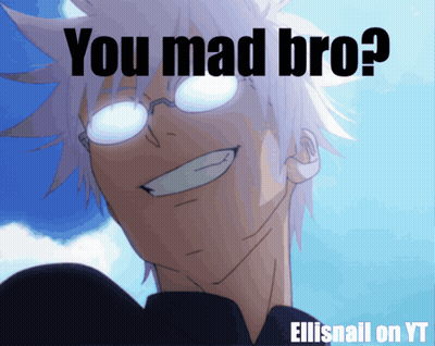 A Cartoon Character With Glasses And The Words You Mad Bro GIF