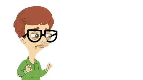 A Cartoon Character With Glasses Is Vomiting Yellow Liquid From His Mouth Sticker