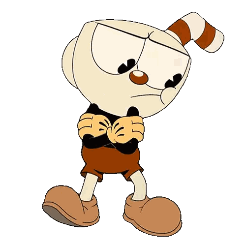 A Cartoon Character With His Arms Crossed And A Striped Hat On His Head GIF